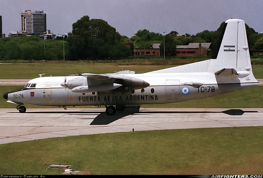 Argentina - Air Force Fokker F-27-400M Troopship TC-78 at Buenos Aires - Aeroparque Jorge Newbery (AEP / SABE), Argentina