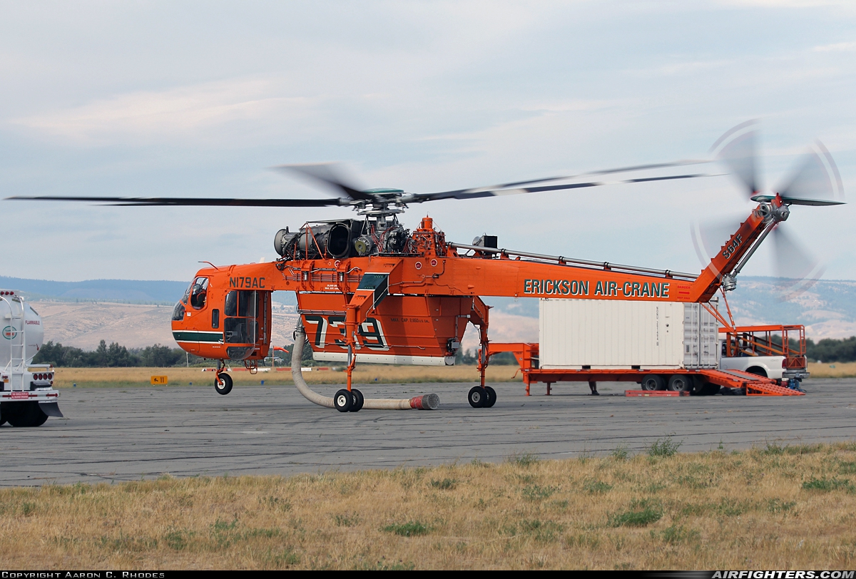 Private - Erickson Sky Crane Service Sikorsky CH-54B Tarhe (S-64B) Skycrane N179AC at Ellensburg - Bowers Field (ELN / KELN), USA