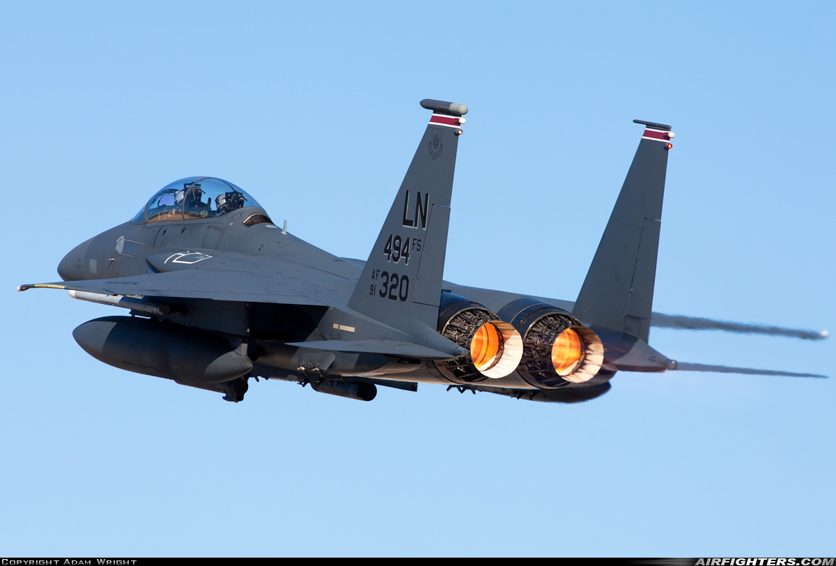 USA - Air Force McDonnell Douglas F-15E Strike Eagle 91-0320 at Las Vegas - Nellis AFB (LSV / KLSV), USA