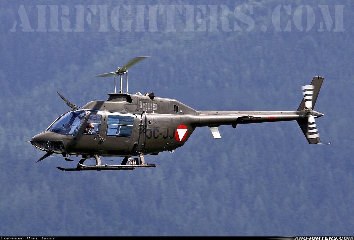 Austria - Air Force Agusta-Bell AB-206A 3C-JJ at Zeltweg (LOXZ), Austria