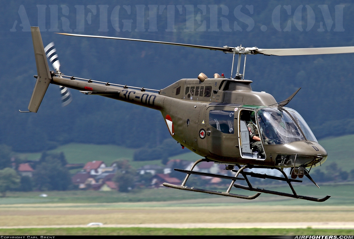 Austria - Air Force Bell OH-58B Kiowa 3C-OD at Zeltweg (LOXZ), Austria