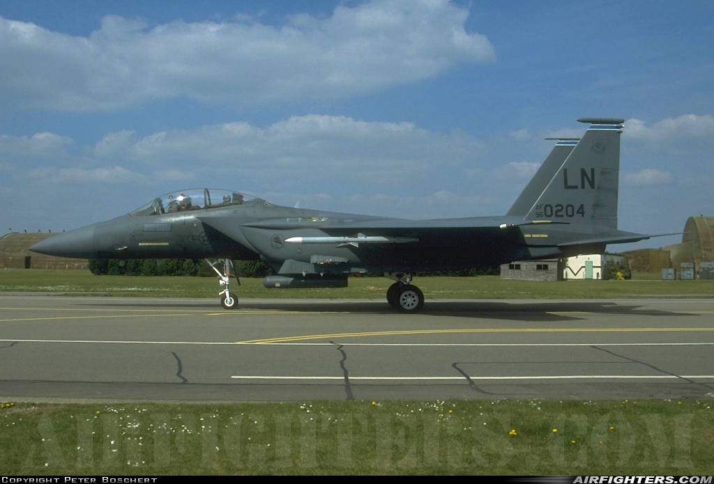 USA - Air Force McDonnell Douglas F-15E Strike Eagle 96-0204 at Lakenheath (LKZ / EGUL), UK