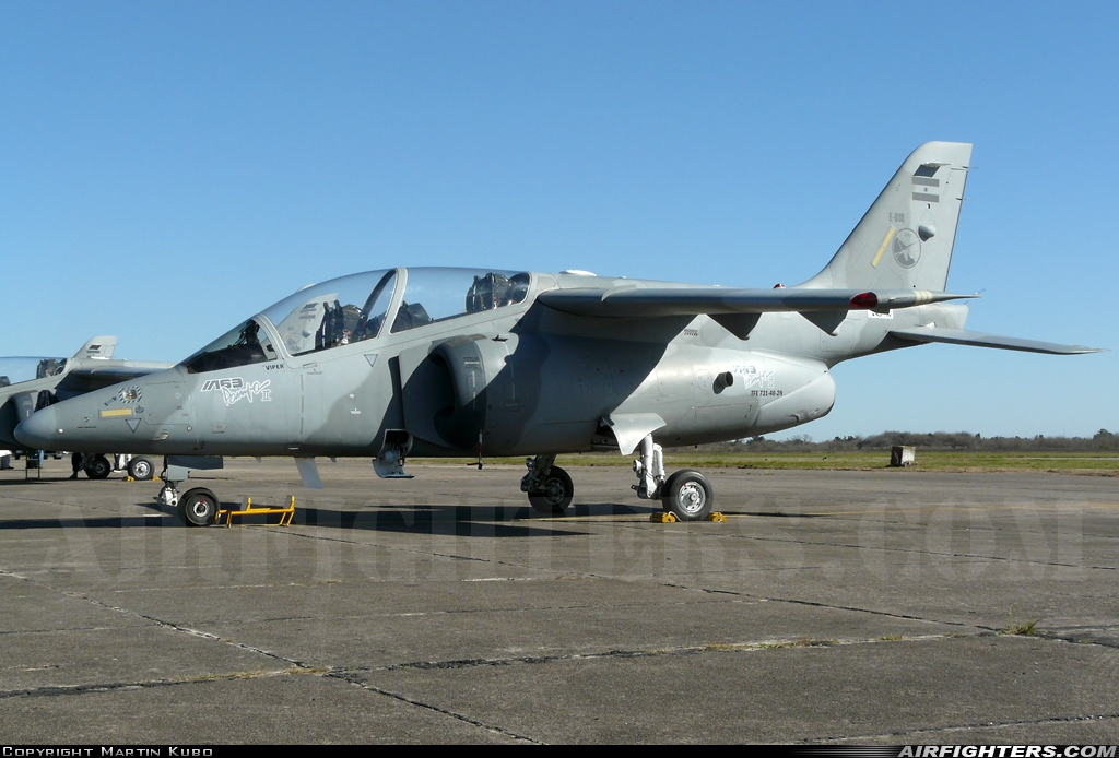 Argentina - Air Force FMA AT-63 Pampa E-818 at Moron (MOR / SADM), Argentina