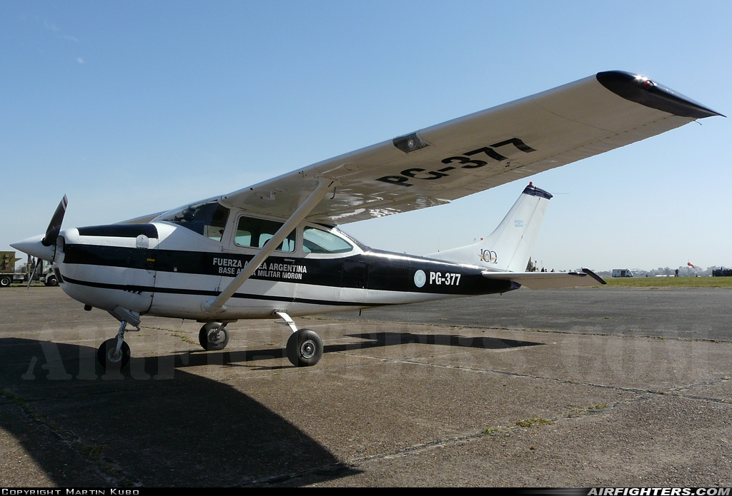 Argentina - Air Force Cessna/DINFIA CeA-182N PG-377 at Moron (MOR / SADM), Argentina