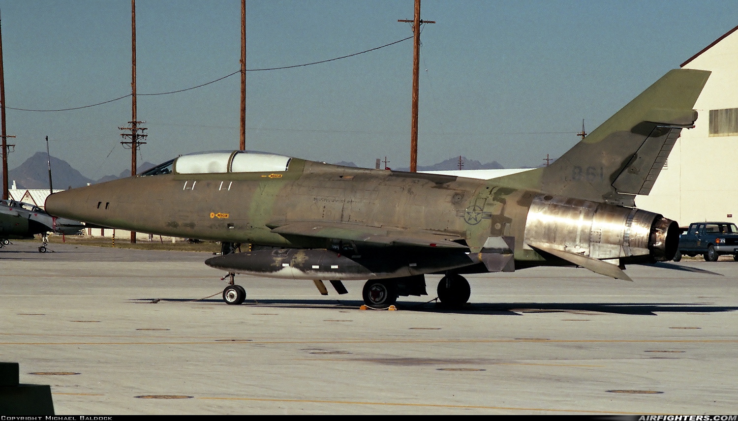 USA - Air Force North American F-100F Super Sabre 56-3861 at Tucson - Davis-Monthan AFB (DMA / KDMA), USA