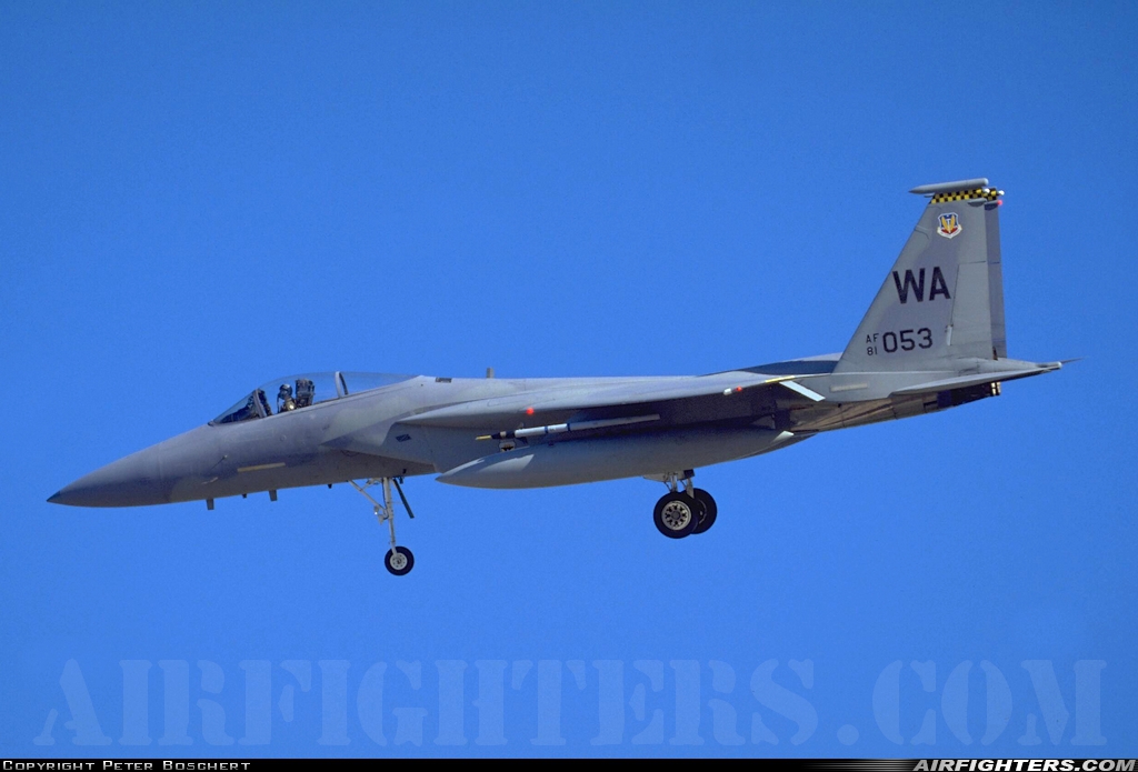 USA - Air Force McDonnell Douglas F-15C Eagle 81-0053 at Las Vegas - Nellis AFB (LSV / KLSV), USA