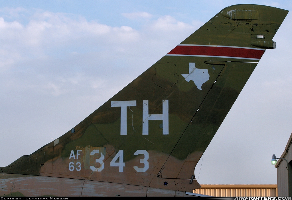 USA - Air Force Republic F-105F Thunderchief 63-8343 at Dallas - Addison (ADS / KADS), USA