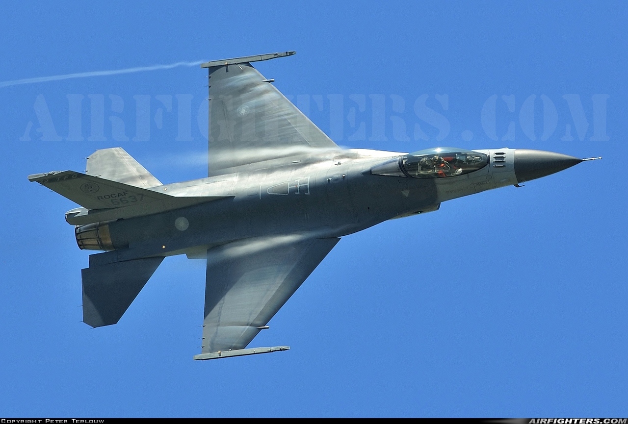 Taiwan - Air Force General Dynamics F-16A Fighting Falcon 6637 at Tainan (TNN / RCNN), Taiwan