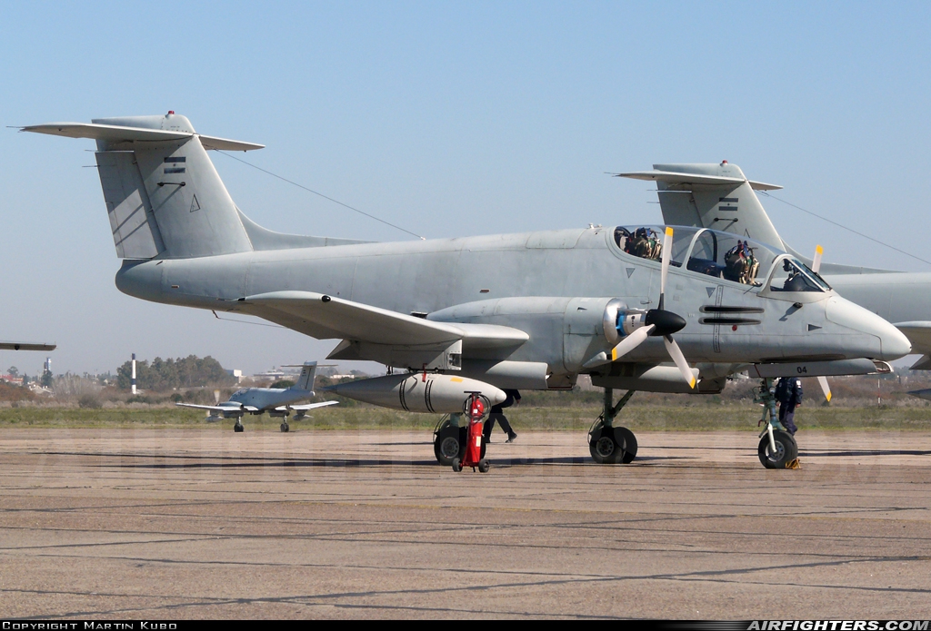 Argentina - Air Force FMA IA-58D Pucara A-504 at El Palomar (PAL / SADP), Argentina