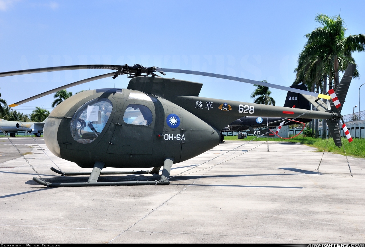 Taiwan - Air Force Hughes OH-6A Cayuse 628 at Kangshan AFB (RCAY), Taiwan