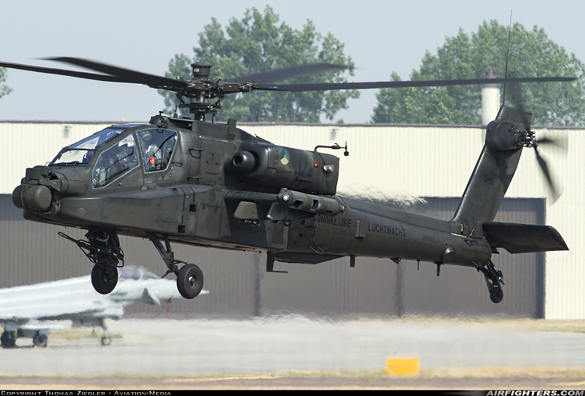 Netherlands - Air Force Boeing AH-64DN Apache Longbow Q-18 at Fairford (FFD / EGVA), UK