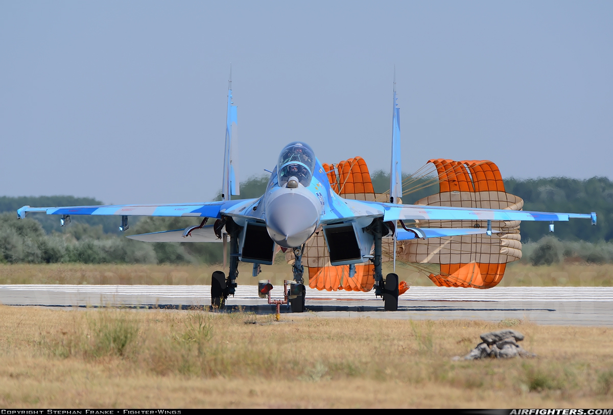 Ukraine - Air Force Sukhoi Su-27UB  at Kecskemet (LHKE), Hungary