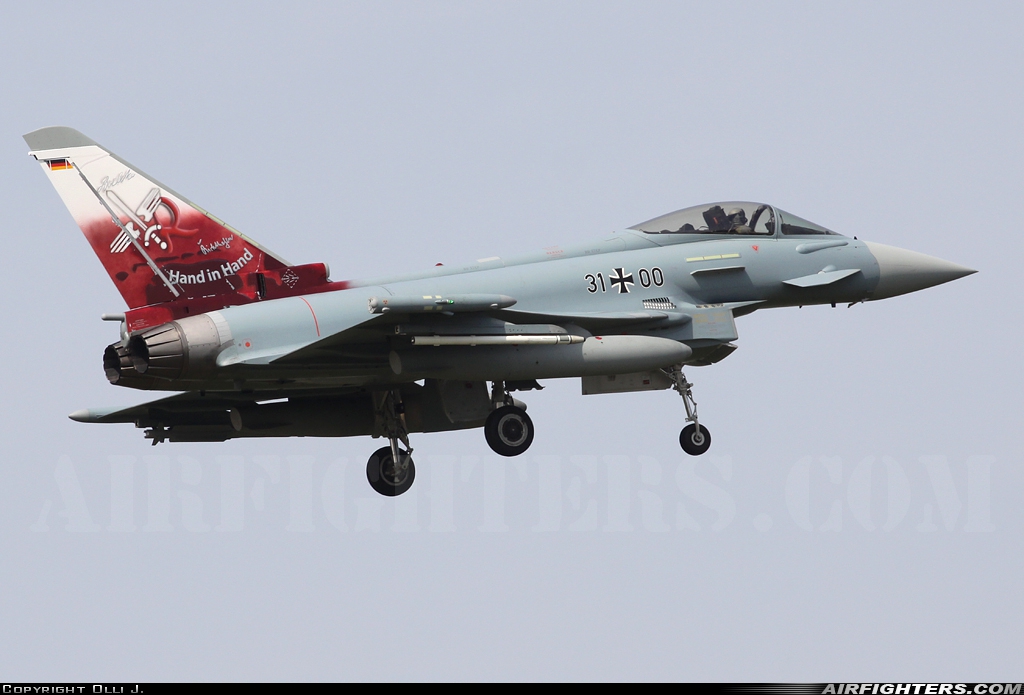 Germany - Air Force Eurofighter EF-2000 Typhoon S 31+00 at Norvenich (ETNN), Germany
