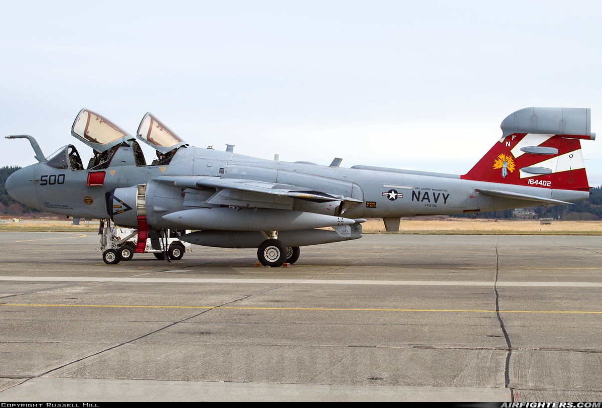 USA - Navy Grumman EA-6B Prowler (G-128) 164402 at Oak Harbor - Whidbey Island NAS / Ault Field (NUW), USA