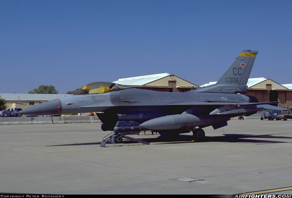 USA - Air Force General Dynamics F-16C Fighting Falcon 89-2006 at Clovis - Cannon AFB (CVS / KCVS), USA