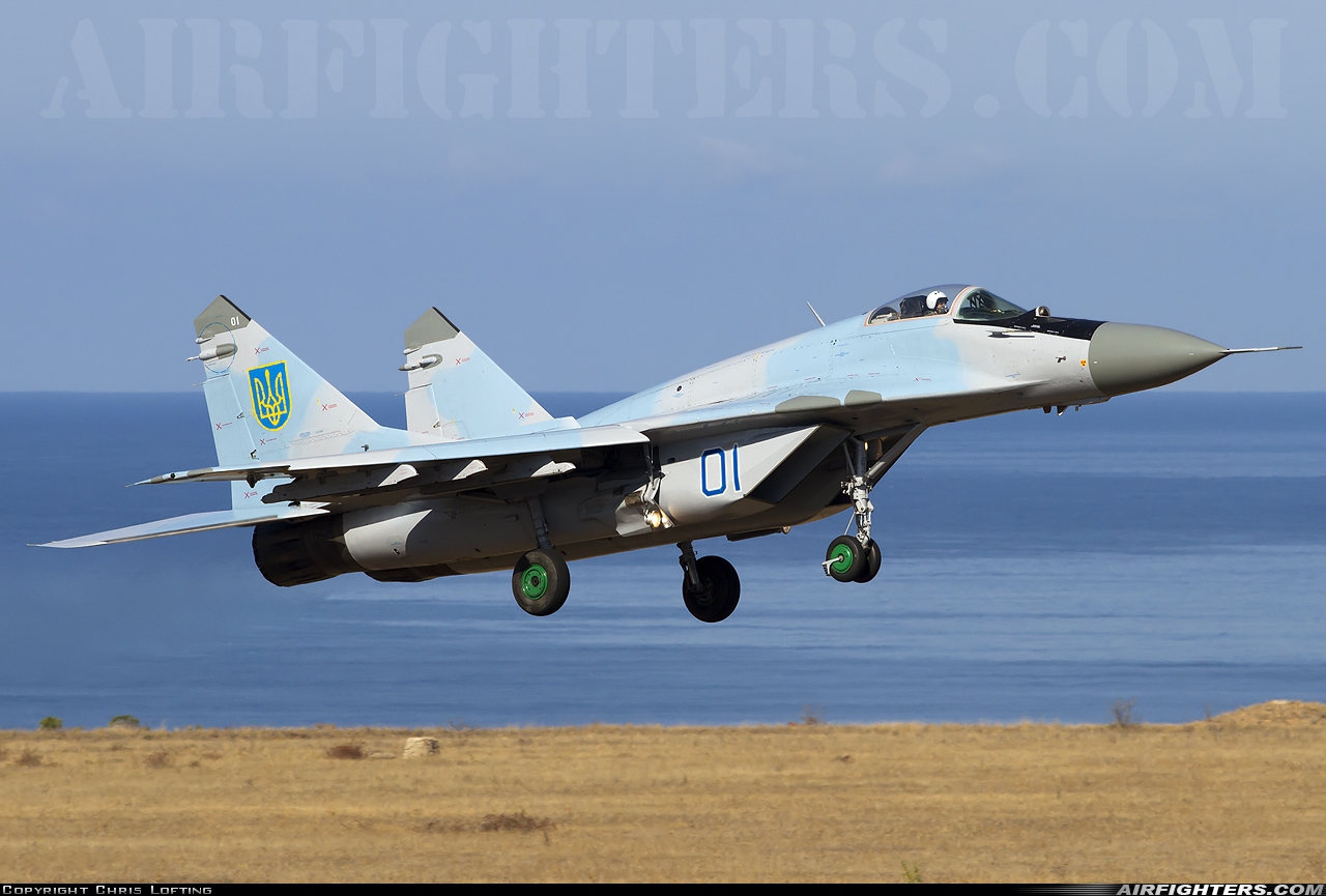 Ukraine - Air Force Mikoyan-Gurevich MiG-29 (9.13) 01 BLUE at Sevastopol - Belbek (UKS / UKFB), Ukraine