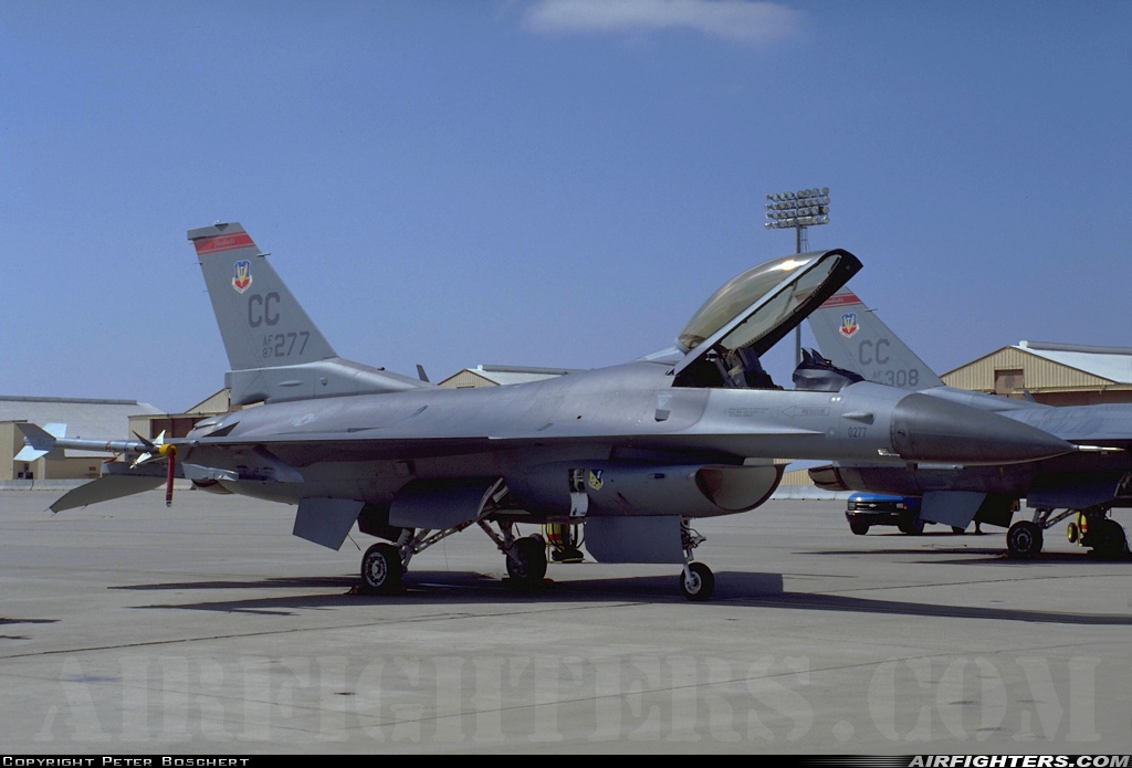 USA - Air Force General Dynamics F-16C Fighting Falcon 87-0277 at Clovis - Cannon AFB (CVS / KCVS), USA