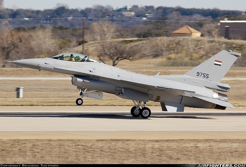 Egypt - Air Force General Dynamics F-16C Fighting Falcon 9755 at Fort Worth - NAS JRB / Carswell Field (AFB) (NFW / KFWH), USA
