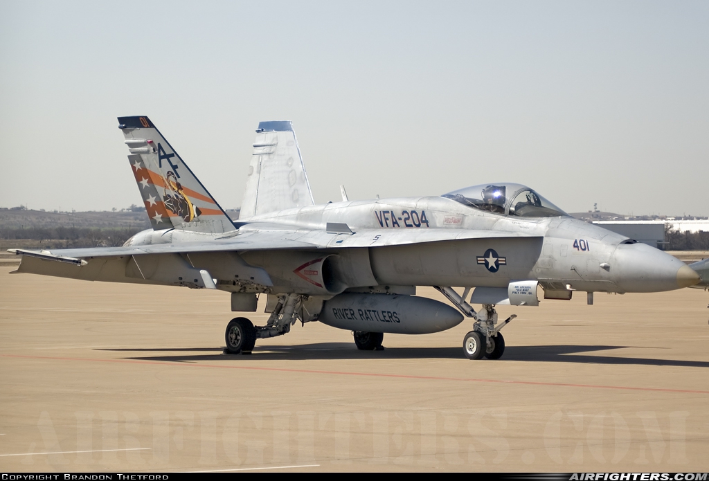 USA - Navy McDonnell Douglas F/A-18A Hornet 163135 at Fort Worth - Alliance (AFW / KAFW), USA