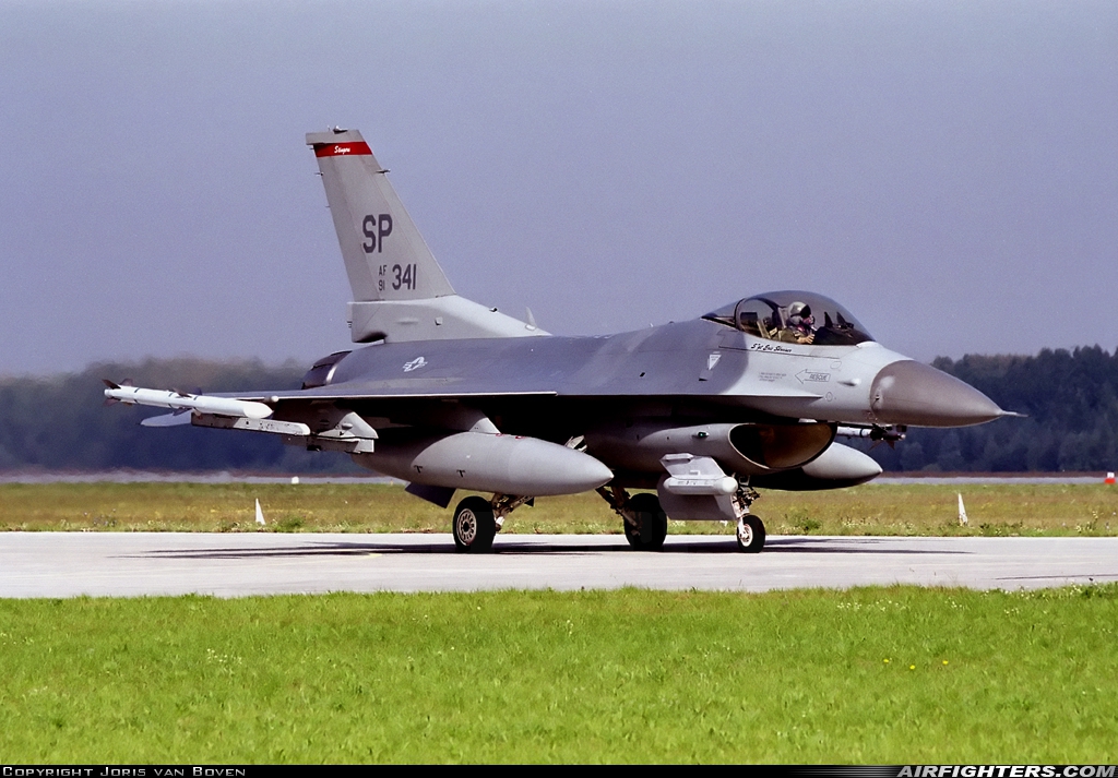 USA - Air Force General Dynamics F-16C Fighting Falcon 91-0341 at Poznan / Krzesiny (EPKS), Poland