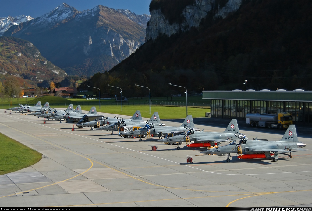 Switzerland - Air Force Northrop F-5E Tiger II J-3055 at Meiringen (LSMM), Switzerland