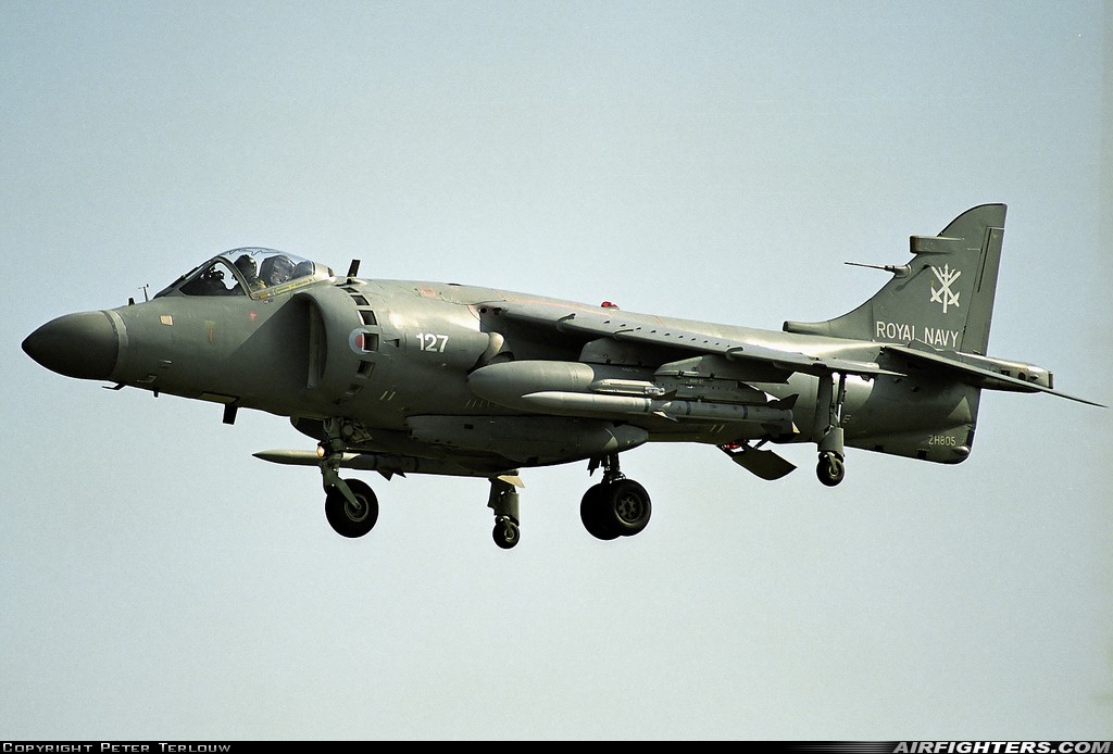 UK - Navy British Aerospace Sea Harrier FA.2 ZH805 at Fairford (FFD / EGVA), UK