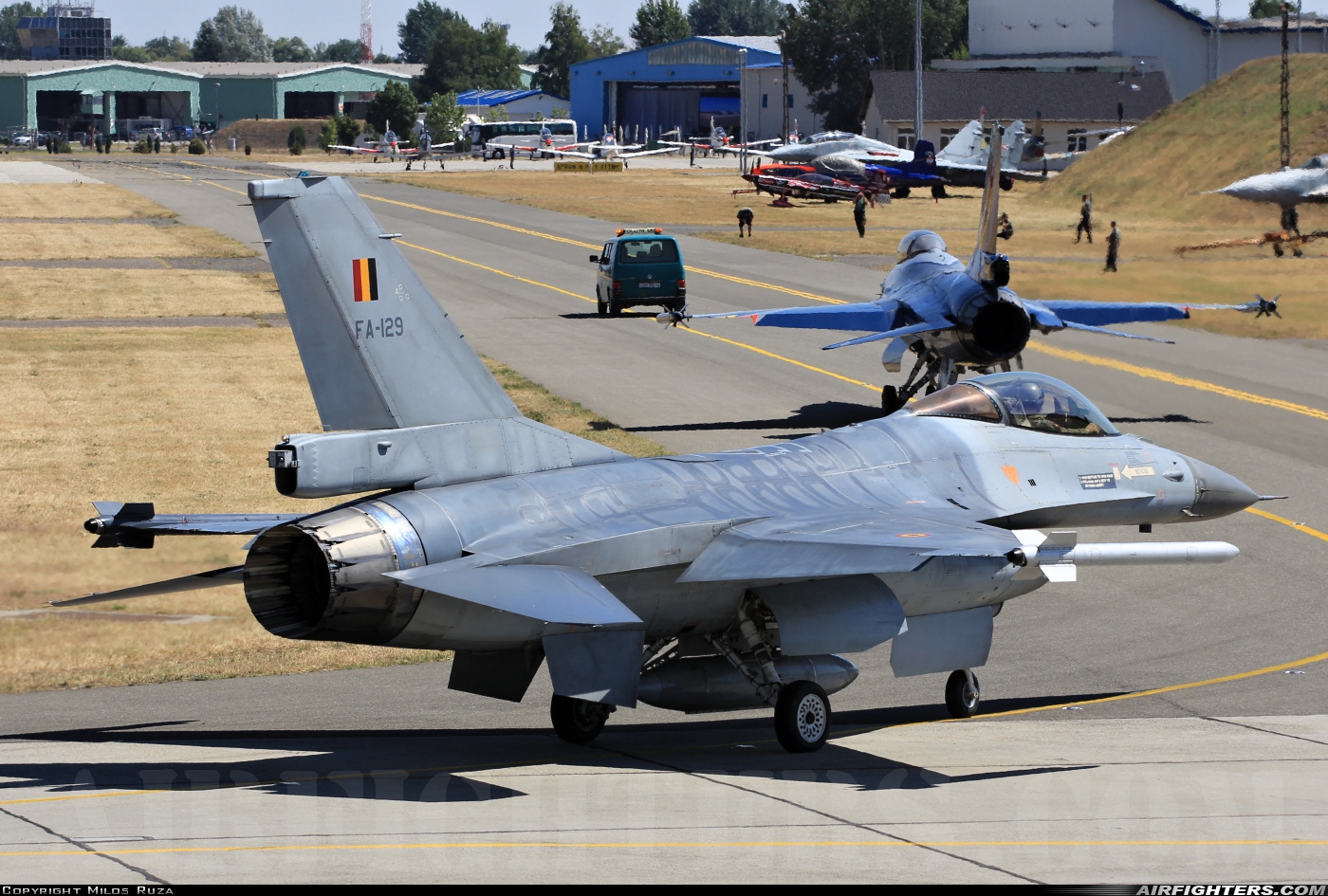 Belgium - Air Force General Dynamics F-16AM Fighting Falcon FA-129 at Kecskemet (LHKE), Hungary