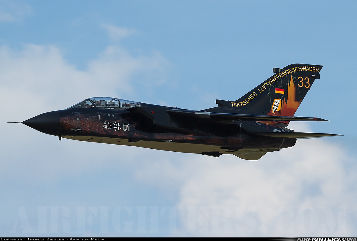 Germany - Air Force Panavia Tornado IDS(T) 43+01 at Neuburg - Zell (ETSN), Germany