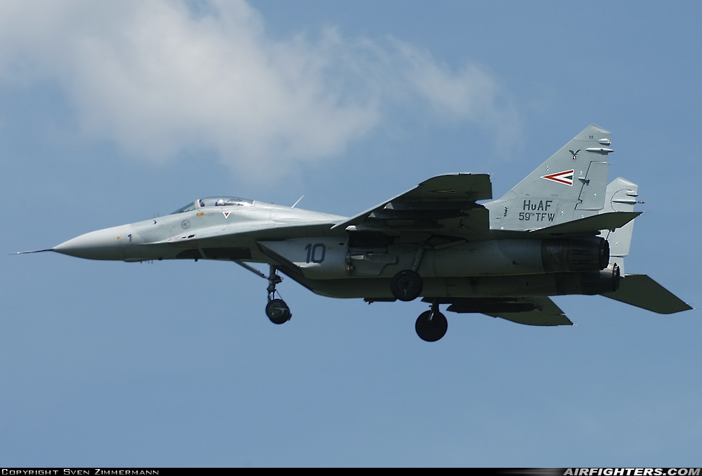 Hungary - Air Force Mikoyan-Gurevich MiG-29B (9.12A) 10 at Zeltweg (LOXZ), Austria
