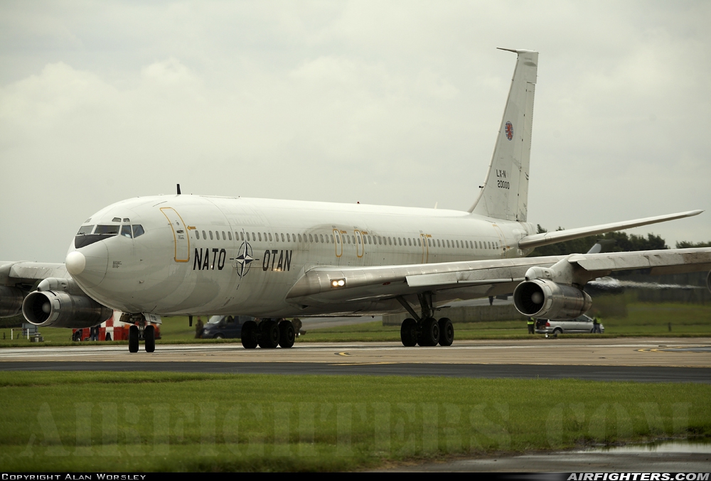 Luxembourg - NATO Boeing 707-307C(TCA) LX-N20000 at Waddington (WTN / EGXW), UK
