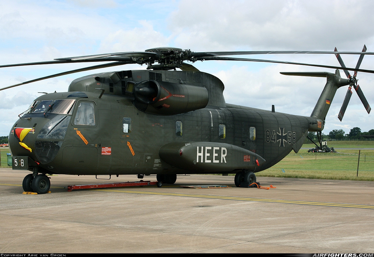 Germany - Army Sikorsky CH-53G (S-65) 84+58 at Fairford (FFD / EGVA), UK