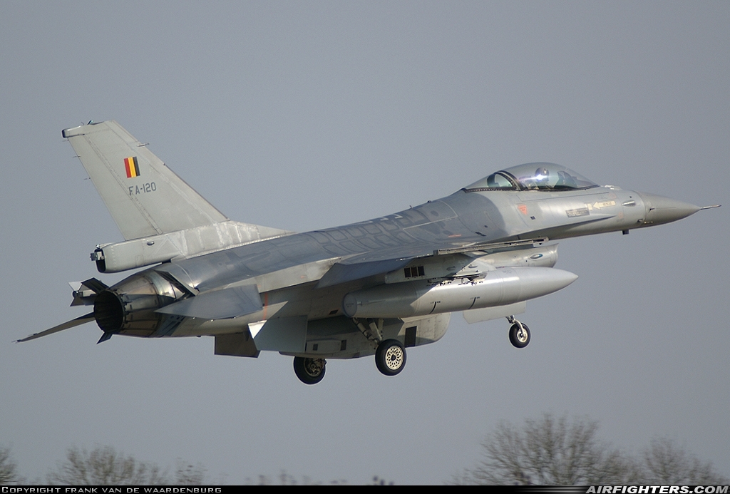 Belgium - Air Force General Dynamics F-16AM Fighting Falcon FA-120 at Florennes (EBFS), Belgium
