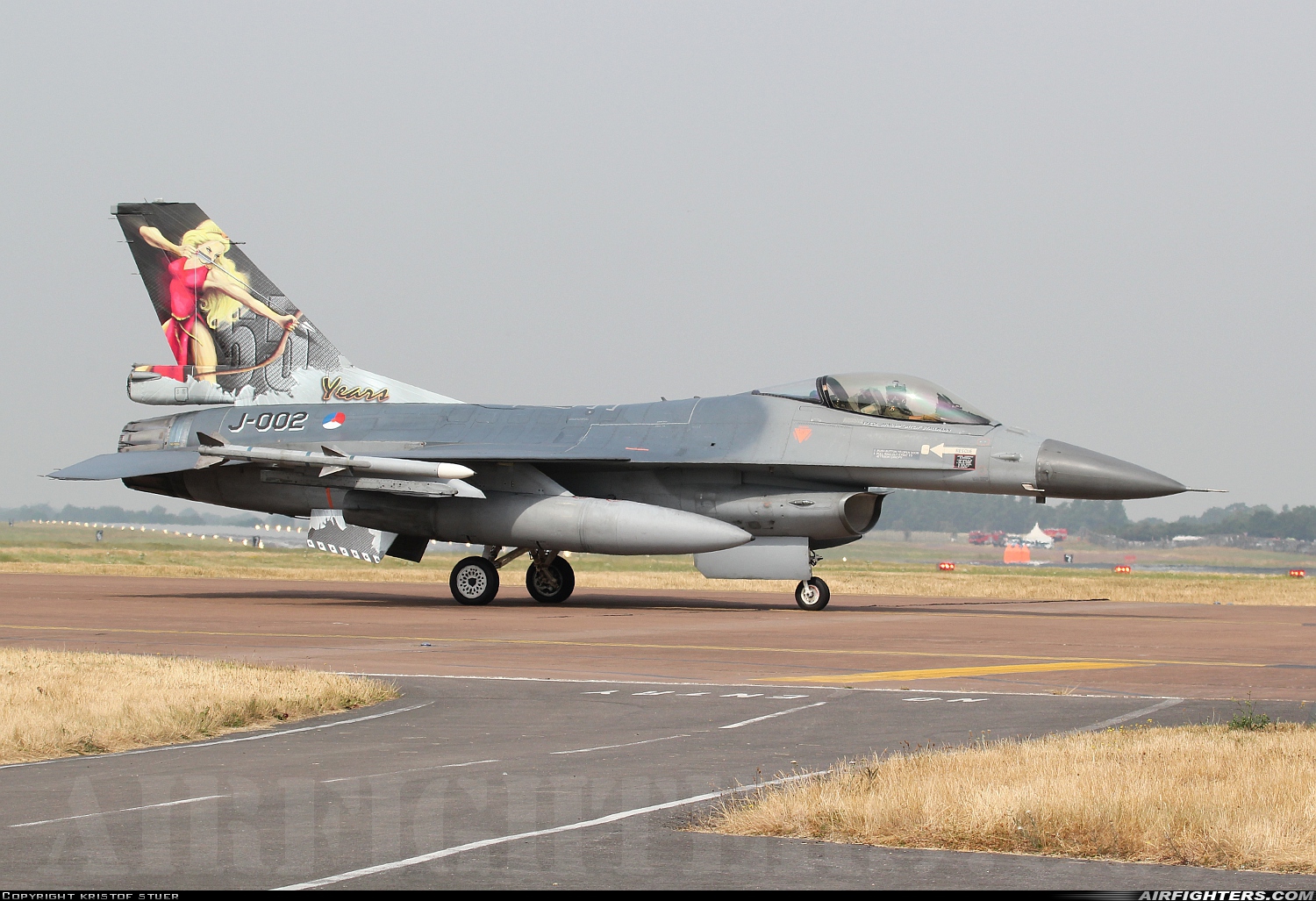 Netherlands - Air Force General Dynamics F-16AM Fighting Falcon J-002 at Fairford (FFD / EGVA), UK