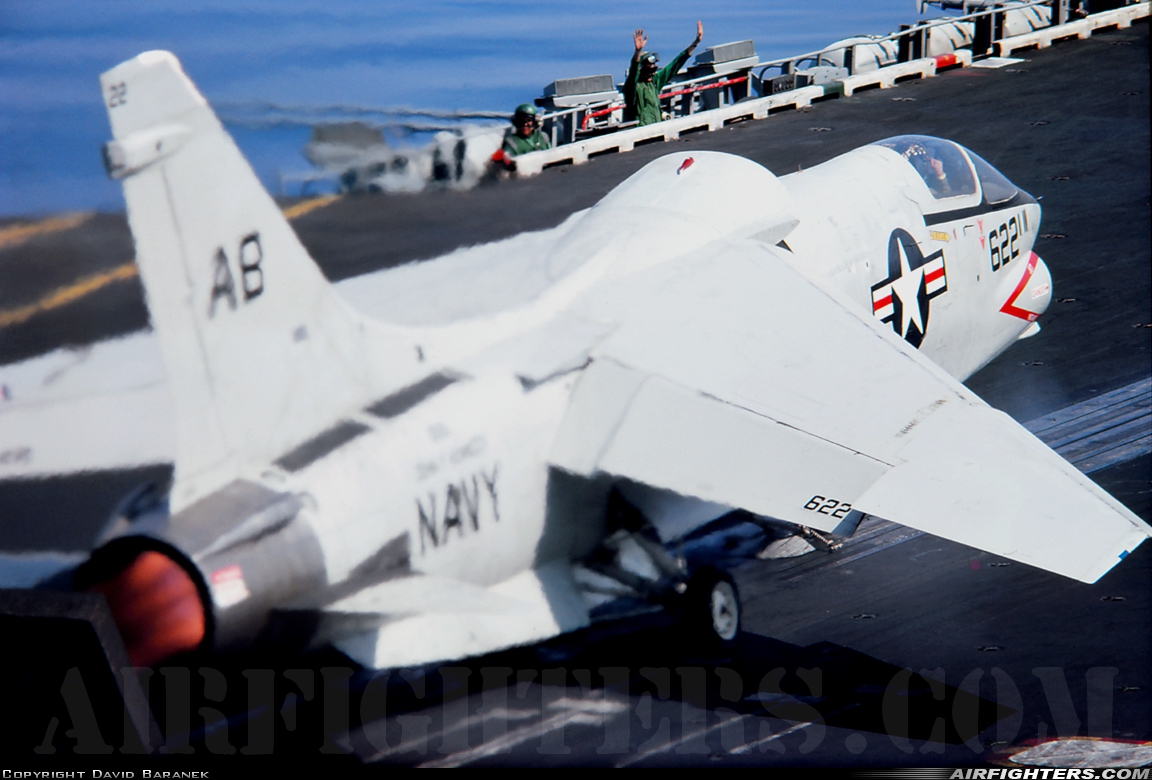 USA - Navy Vought RF-8G Crusader  at Off-Airport - Mediterranean Sea, International Airspace
