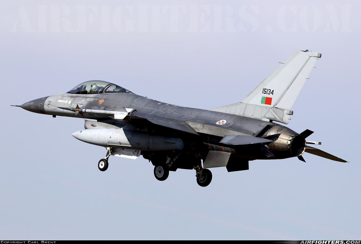 Portugal - Air Force General Dynamics F-16AM Fighting Falcon 15134 at Kleine Brogel (EBBL), Belgium