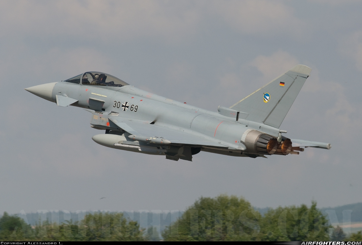 Germany - Air Force Eurofighter EF-2000 Typhoon S 30+69 at Neuburg - Zell (ETSN), Germany