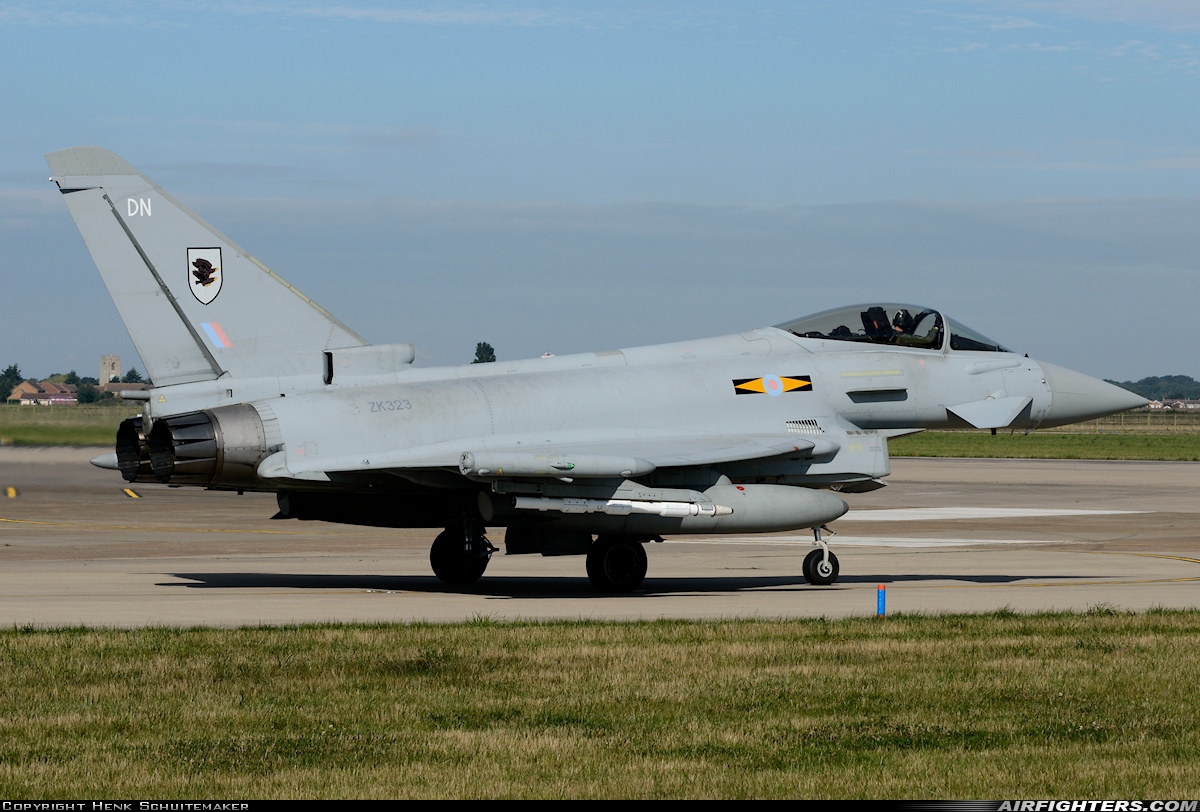 UK - Air Force Eurofighter Typhoon FGR4 ZK323 at Coningsby (EGXC), UK