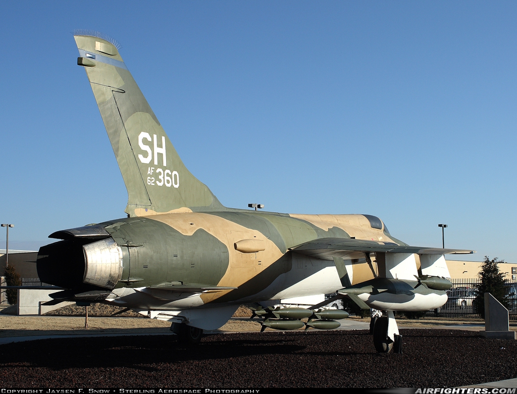 USA - Air Force Republic F-105D Thunderchief 62-4360 at Midwest City - Tinker AFB (TIK / KTIK), USA