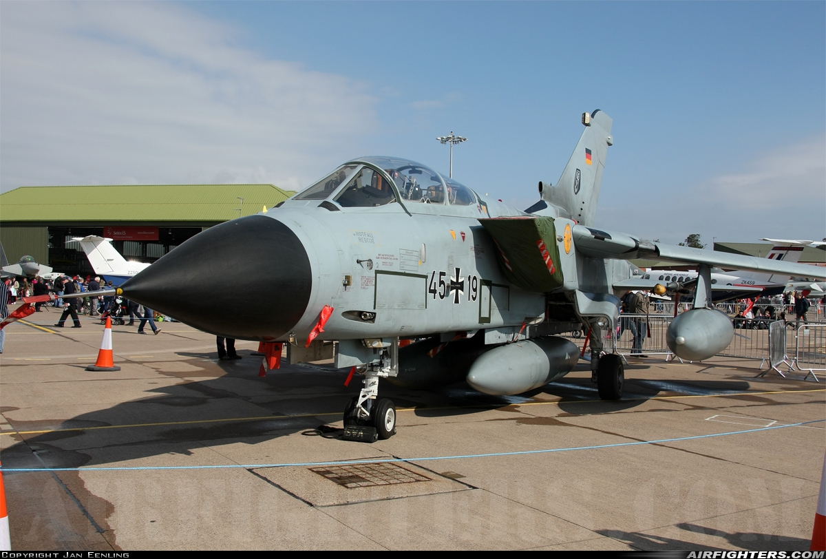 Germany - Air Force Panavia Tornado IDS 45+19 at Leuchars (St. Andrews) (ADX / EGQL), UK