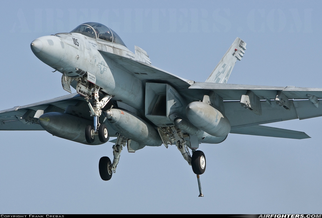 USA - Navy Boeing F/A-18F Super Hornet 165800 at Off-Airport - Arabian Sea, International Airspace