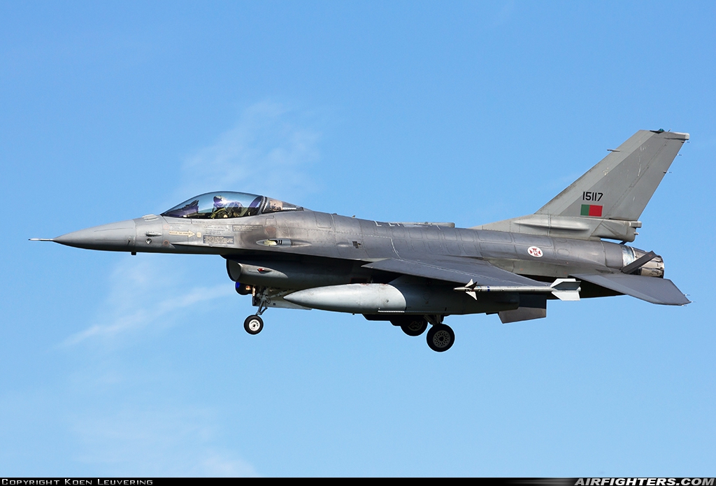 Portugal - Air Force General Dynamics F-16AM Fighting Falcon 15117 at Kleine Brogel (EBBL), Belgium