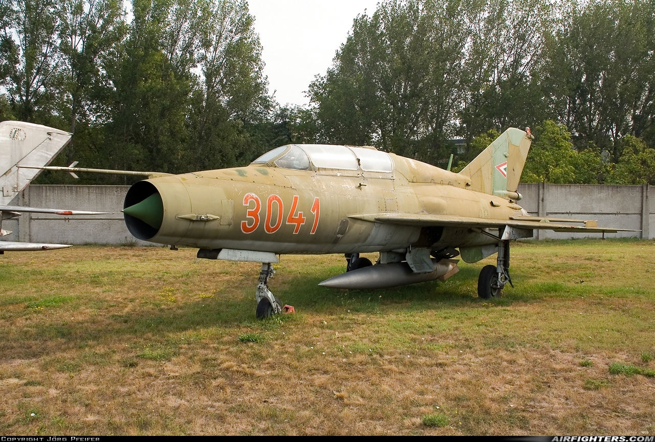Hungary - Air Force Mikoyan-Gurevich MiG-21UM 3041 at Szolnok (LHSN), Hungary