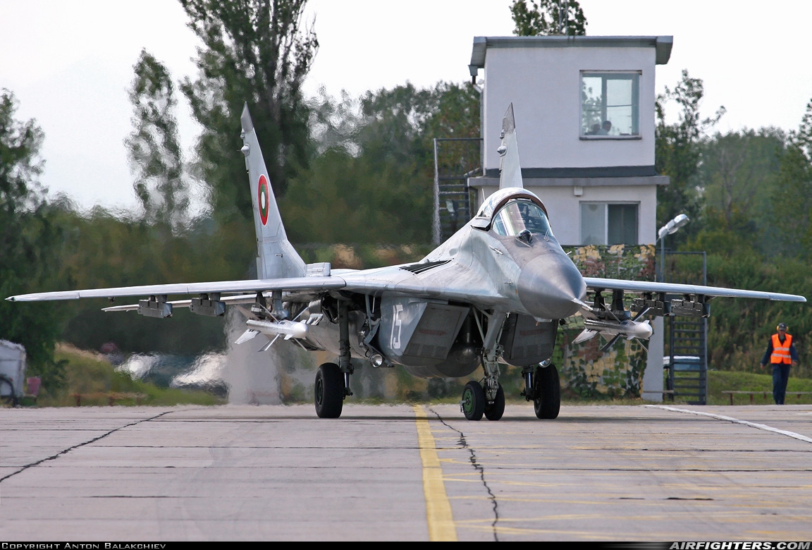Bulgaria - Air Force Mikoyan-Gurevich MiG-29 15 at Graf Ignatievo (LBPG), Bulgaria