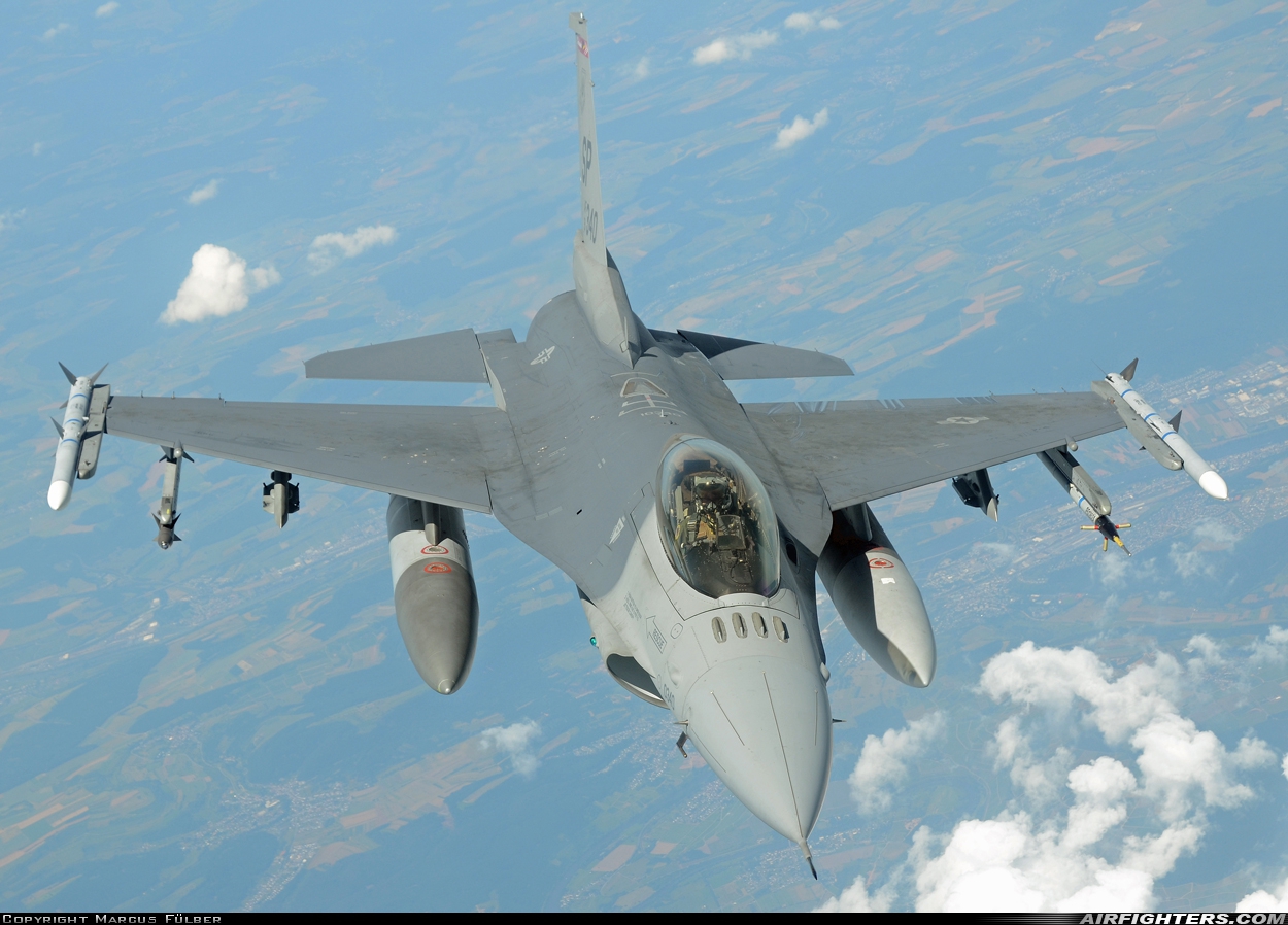 USA - Air Force General Dynamics F-16C Fighting Falcon 91-0340 at In Flight, Germany