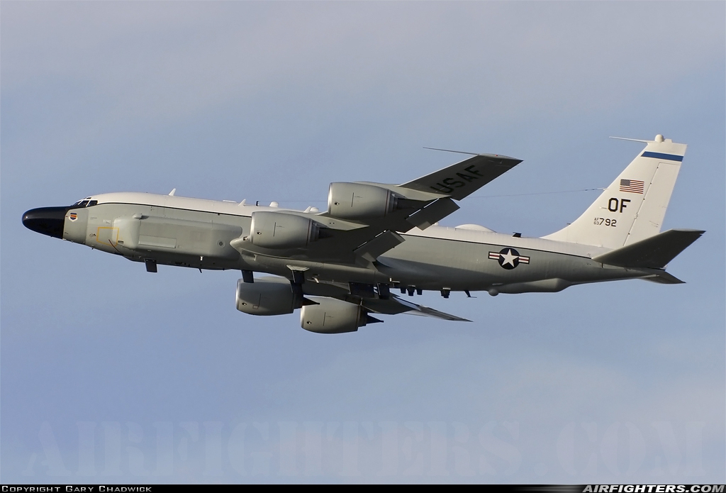 USA - Air Force Boeing RC-135V Rivet Joint (739-445B) 63-9792 at Mildenhall (MHZ / GXH / EGUN), UK