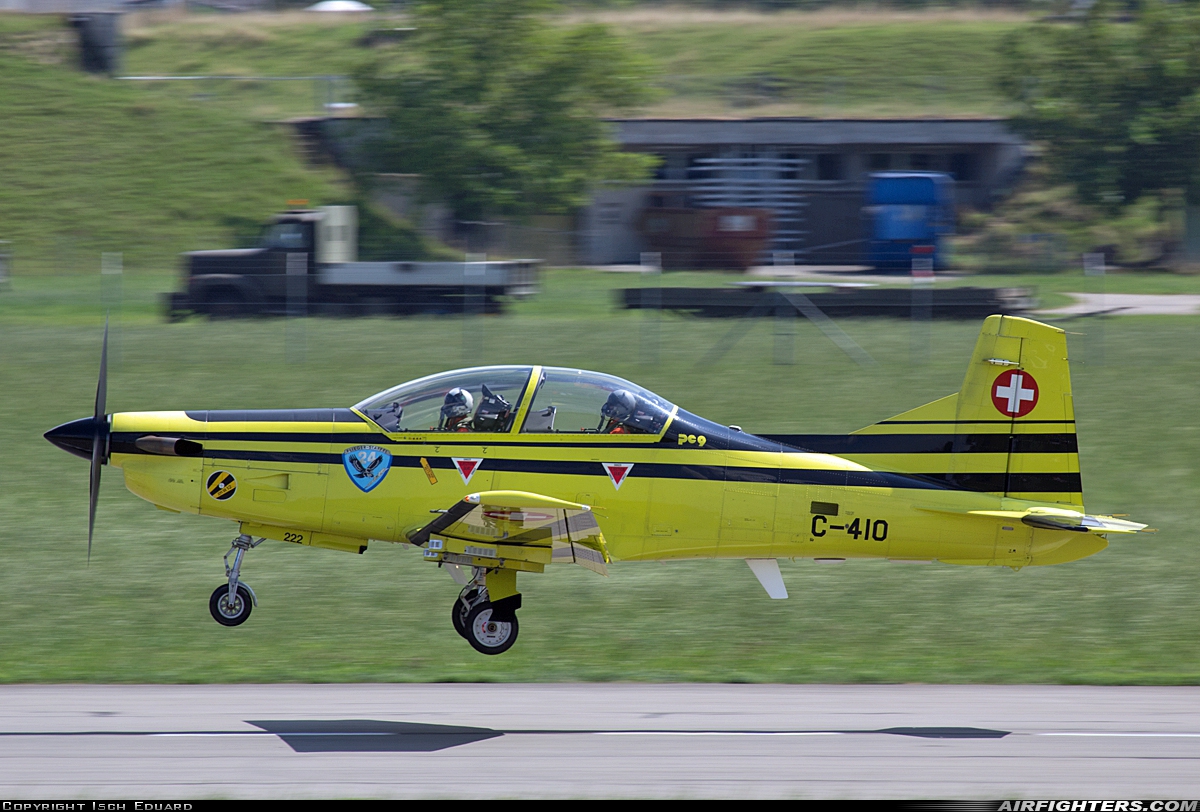 Switzerland - Air Force Pilatus PC-9 C-410 at Emmen (EML / LSME), Switzerland