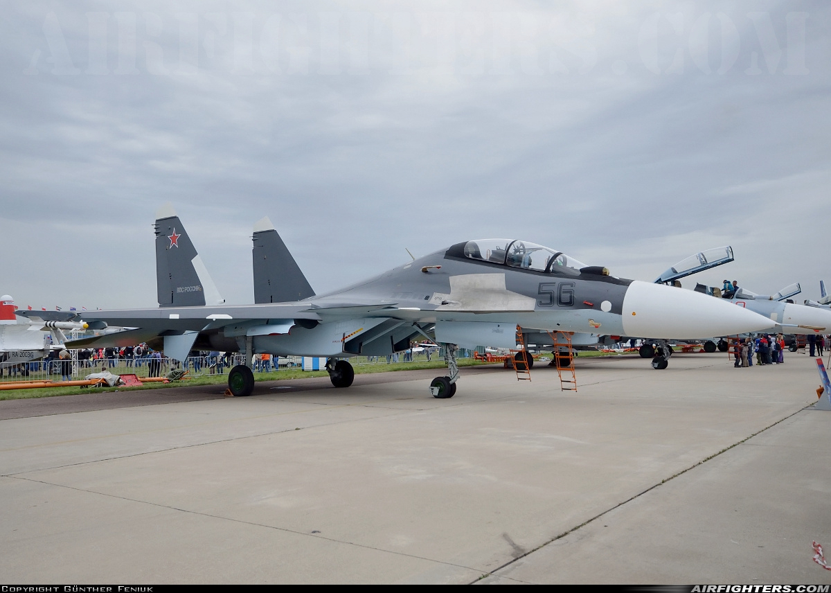 Russia - Air Force Sukhoi Su-30SM Flanker RF-93666 at Moscow - Zhukovsky (Ramenskoye) (UUBW), Russia