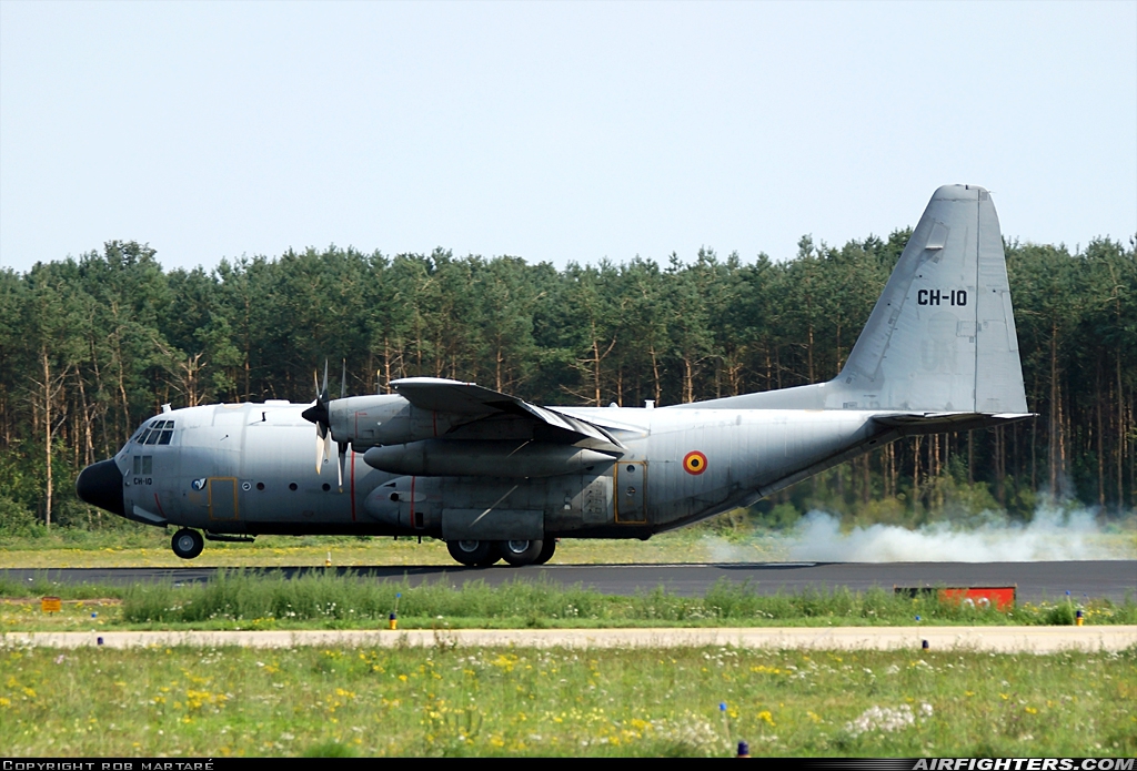 Belgium - Air Force Lockheed C-130H Hercules (L-382) CH-10 at Eindhoven (- Welschap) (EIN / EHEH), Netherlands