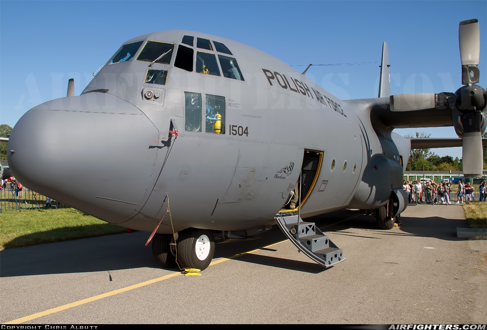 Poland - Air Force Lockheed C-130E Hercules (L-382) 1504 at Radom - Sadkow (EPRA), Poland