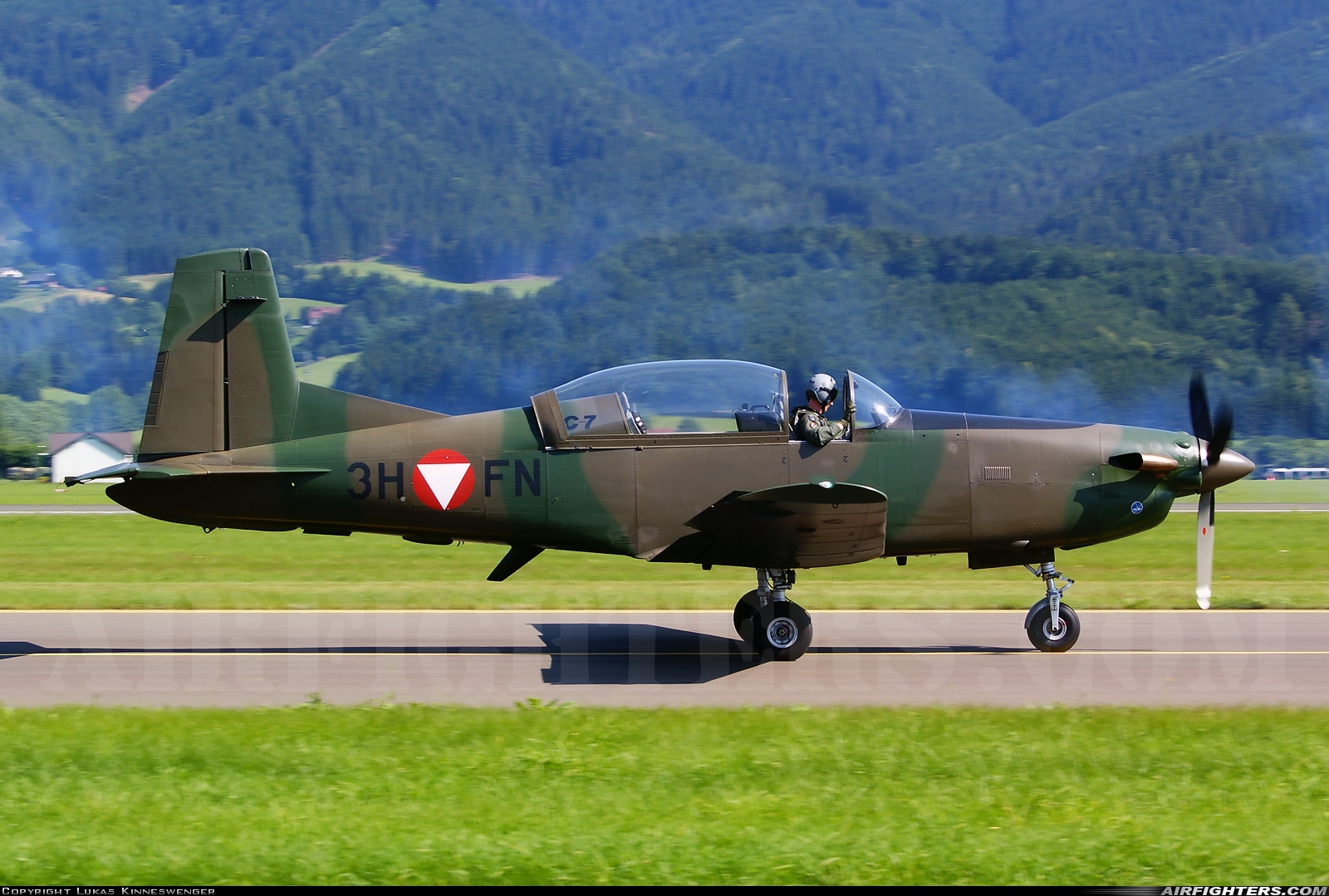 Austria - Air Force Pilatus PC-7 Turbo Trainer 3H-FN at Zeltweg (LOXZ), Austria